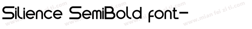 Silience SemiBold font字体转换